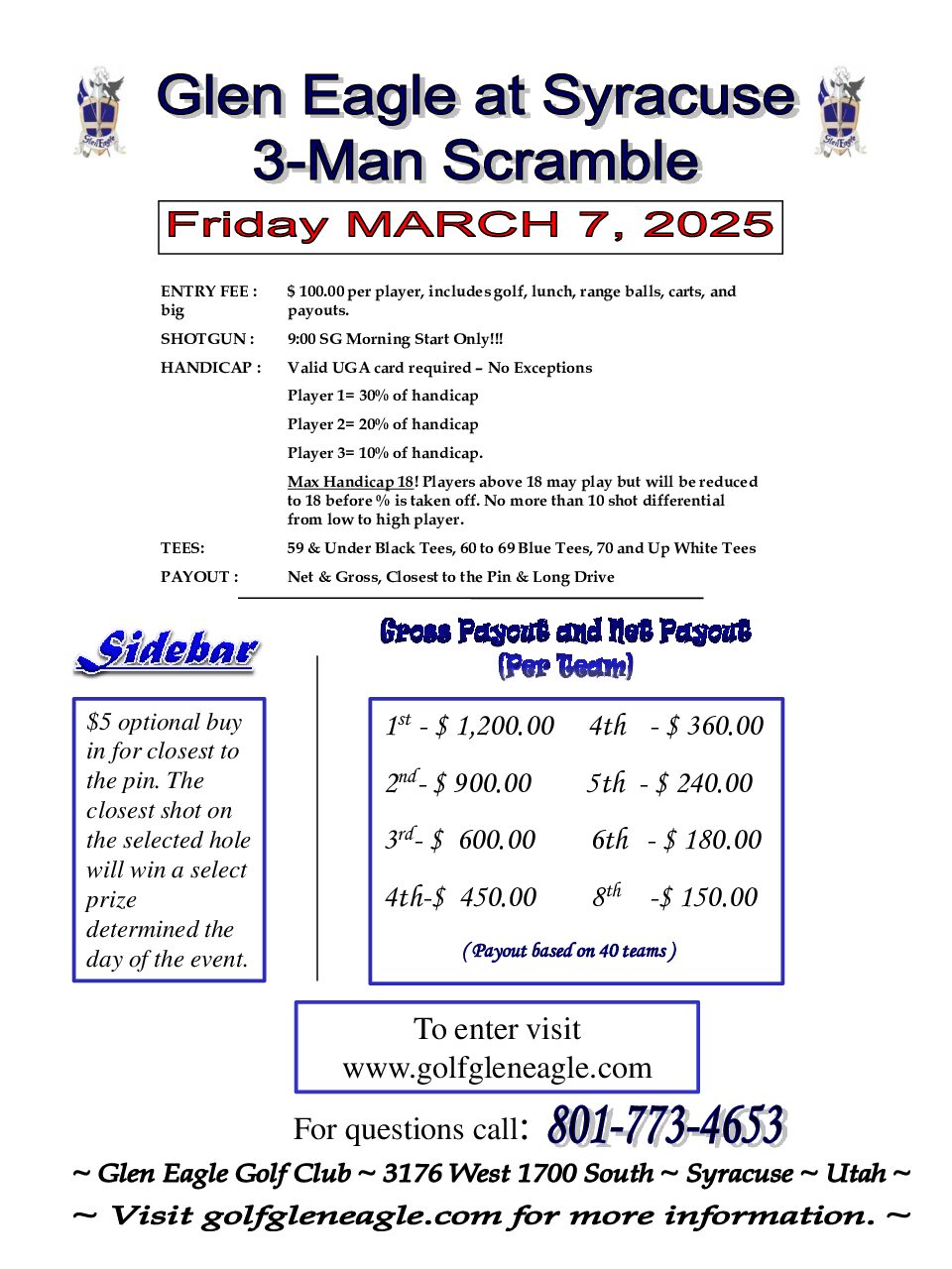 Tournaments Glen Eagle